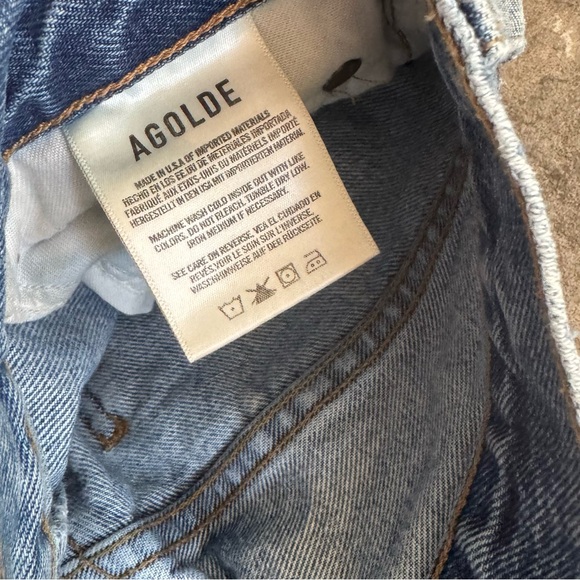 AGOLDE Riley High Rise Crop Size 24 Color Zypher - Picture 6 of 6